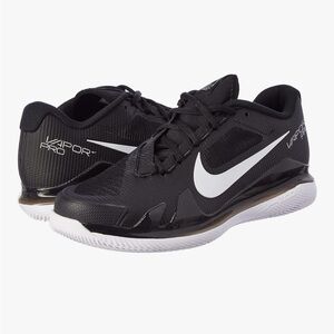 Nike Court Air Zoom Vapor Pro Black and White Tennis Shoes 7.5